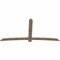 Ekena Millwork Bellingham Rough Sawn Timber Gable Bracket, Douglas Fir, 108"W x 54"H x 2"D x 6"F, 12/12 Pitch GBW108X54X0206BEL00RDF - alternate 4
